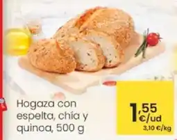 Eroski Hogaza con espelta, chía y quinoa oferta
