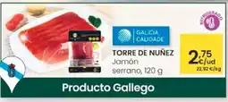 Eroski TORRE DE NUÑEZ Jamón serrano oferta