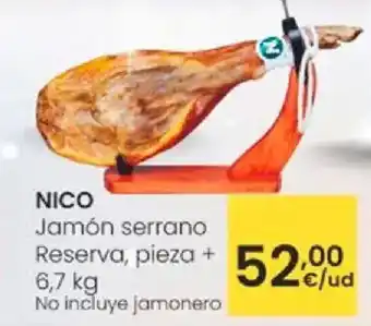 Eroski NICO Jamón serrano oferta