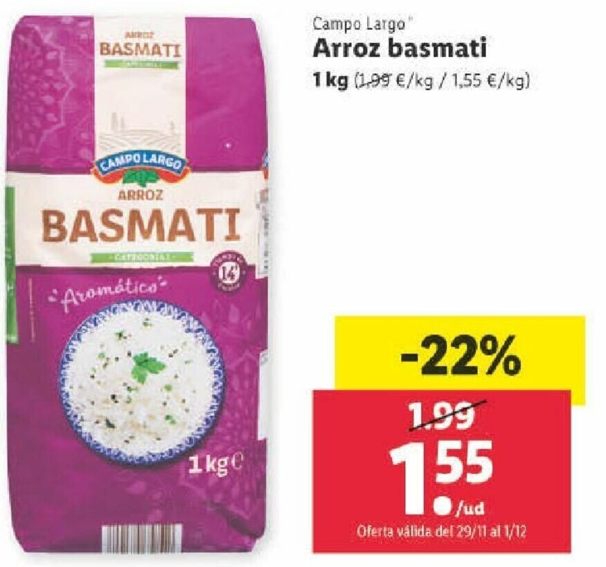 El precio y las condiciones de Lidl están en el catálogo o el sitio web que  dirigen.