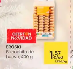 Eroski EROSKI Bizcochito de huevo oferta