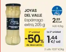 Eroski JOYAS DEL VALLE Espárrago extra oferta