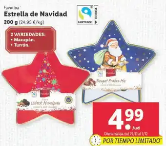 Lidl Estrella de Navidad 200 g oferta