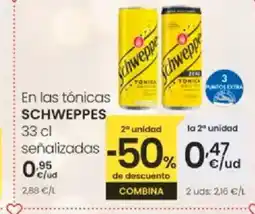 Eroski SCHWEPPES En las tónicas oferta