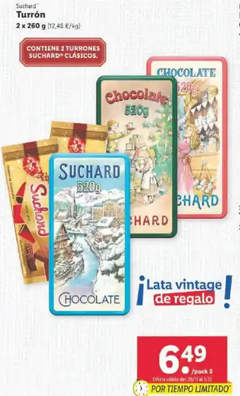 Lidl Turrón 2 x 260 g oferta