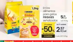 Eroski FRISKIES En los alimentos para gatos oferta