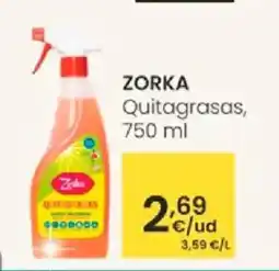 Eroski ZORKA Quitagrasas oferta