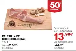 Supercor Paletilla de cordero lechal oferta