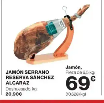 Supercor Jamón serrano reserva sánchez alcaraz oferta