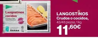 Supercor LANGOSTINOS Crudos o cocidos oferta