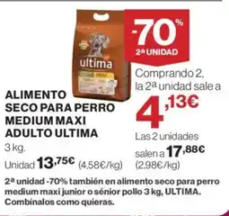 Supercor ULTIMA Alimento seco para perro medium maxi adulto oferta