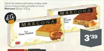 Sorli Torró De Crema Catalana Crema Amb Nous O Crema Amb Guindes Al Licor Marcona oferta