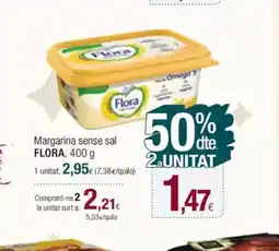 Condis FLORA Margarina sense sal oferta