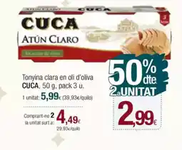 Condis CUCA Tonyina clara en oli d'oliva oferta
