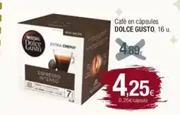Condis DOLCE GUSTO Cafè en càpsules oferta