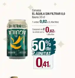 Condis EL ÁGUILA SIN FILTRAR 0,0 Cervesa oferta