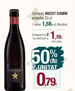 Condis INEDIT DAMM Cervesa ampolla oferta