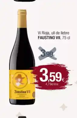Condis FAUSTINO VII Vi Rioja, ull de llebre oferta