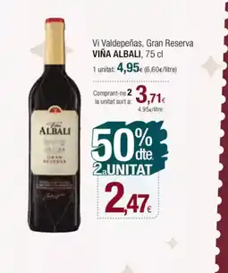 Condis VIÑA ALBALI Vi Valdepeñas, Gran Reserva oferta