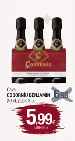 Condis CODORNÍU BENJAMIN Cava oferta