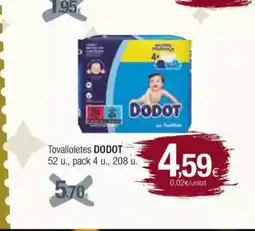 Condis DODOT Tovalloletes oferta