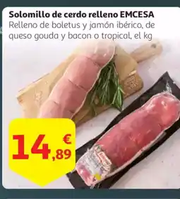 Alcampo EMCESA Solomillo de cerdo relleno oferta