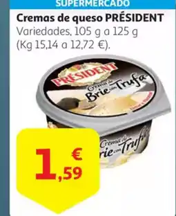 Alcampo PRÉSIDENT Cremas de queso oferta