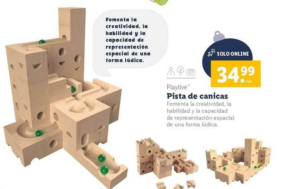 Pista de canicas de madera lidl online