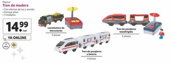 Lidl Tren de juguete playtive oferta