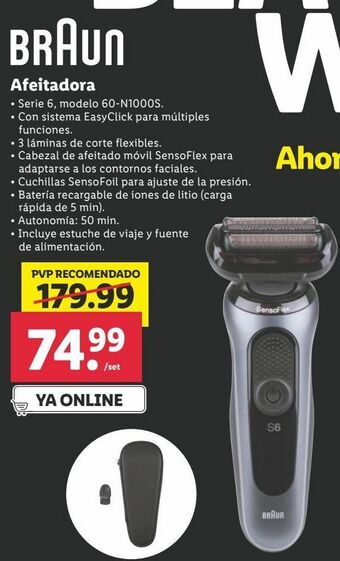 Lidl Afeitadora braun oferta