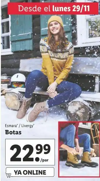 Lidl Botas de nieve livergy oferta