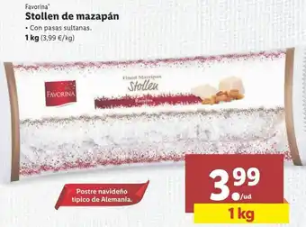 Lidl Dulces navideños favorina 1kg oferta