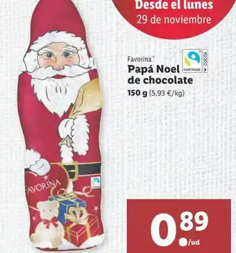 Lidl Chocolate favorina 150g oferta