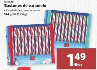 Lidl Caramelos favorina 144g oferta