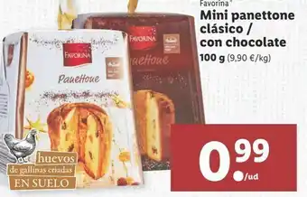Lidl Panettone favorina 100g oferta