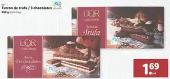 Lidl Turrón de chocolate 200g oferta
