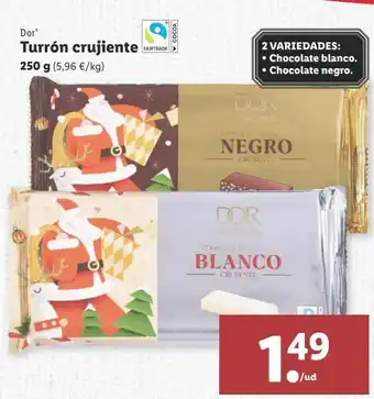 Lidl Turrón crujiente 250g oferta