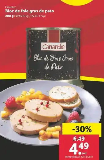 Lidl Foie de pato 200g oferta