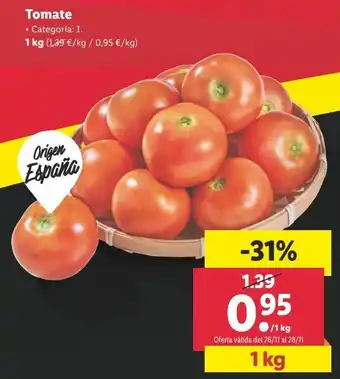 Lidl Tomates 1kg oferta