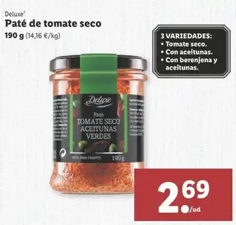 Lidl Paté deluxe 190g oferta