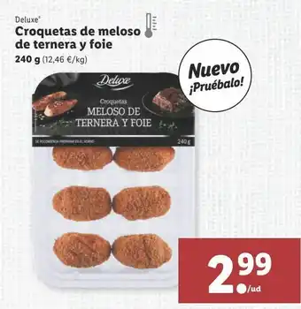 Lidl Croquetas deluxe 240g oferta