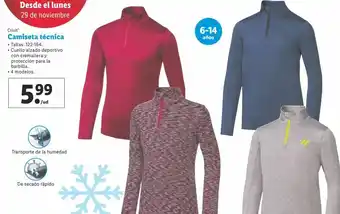 Lidl Camiseta técnica ciclismo hombre crivit oferta