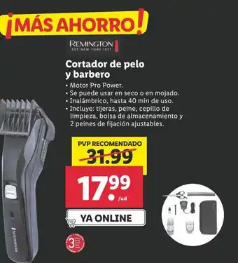 Lidl Barbero remington oferta