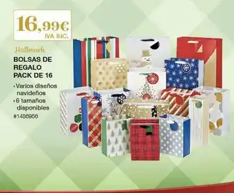 Costco Hallmark Bolsas De Regalo Pack De 16 oferta