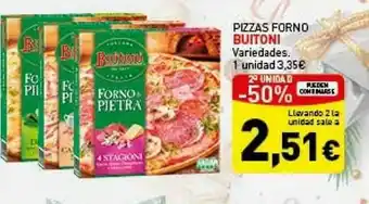 Hiperber 2a Unidad -50% Pizzas Forno Buitoni oferta