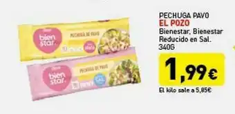 Hiperber Pechuga Pavo El Pozo 340g oferta