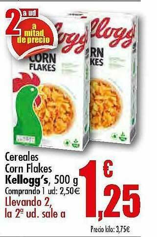 Unide Supermercados Cereales Corn Flakes Kellogg's 500g oferta