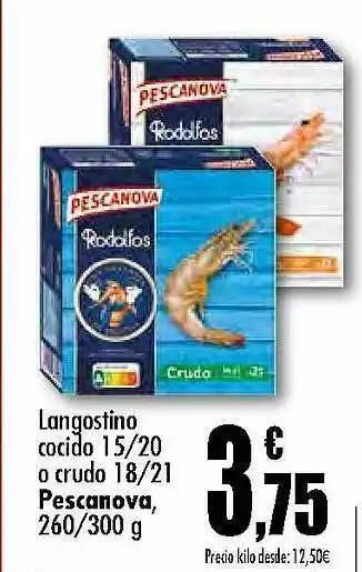 Unide Supermercados Langostino Cocido 15 20 O Crudo 18 21 Pescanova oferta