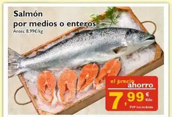 Supermercados La Despensa Salmón Por Medios O Enteros oferta