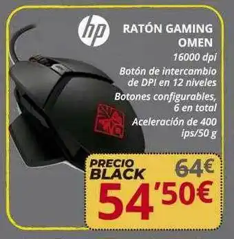 Dynos Informática Ratón Gaming Omen Hp oferta